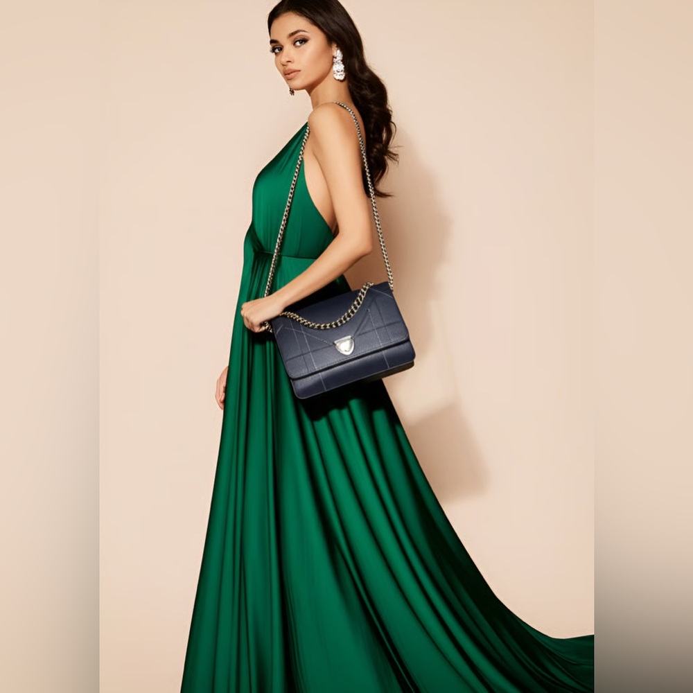 186-24 Preloved Christian Dior Diorama Shoulder Bag